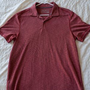 Eddie Bauer Polo Short Sleeves Size M Red